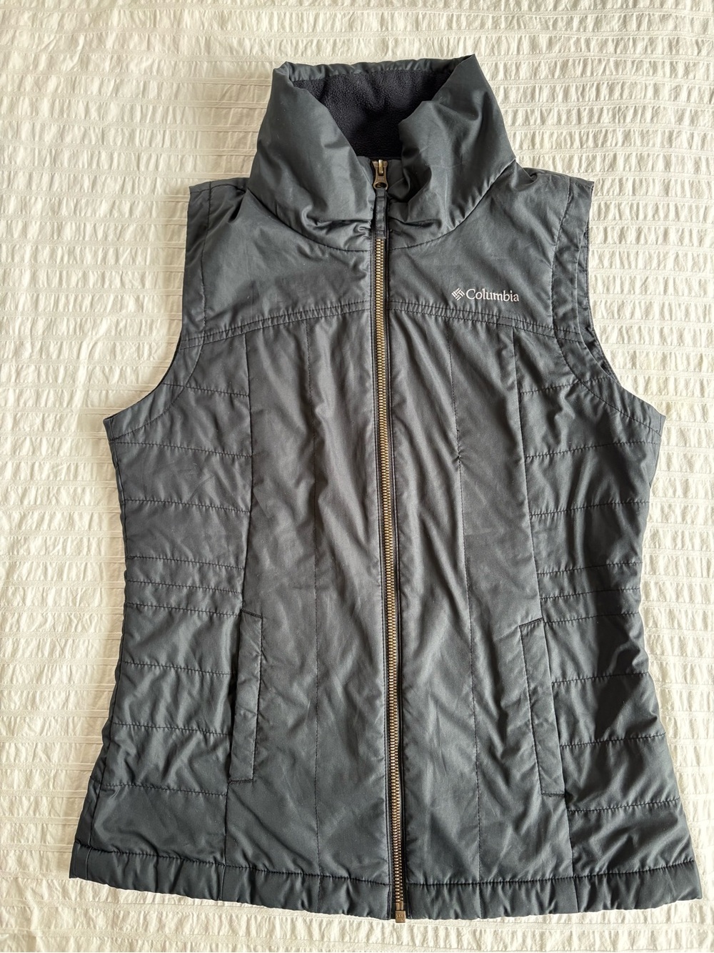 Columbia Women's Dark Gray Quilted Insulated Vest
